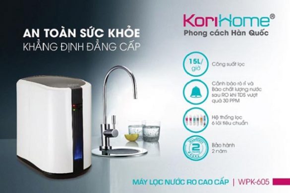 Korihome là dòng máy lọc nước cao cấp nhập khẩu từ Hàn Quốc